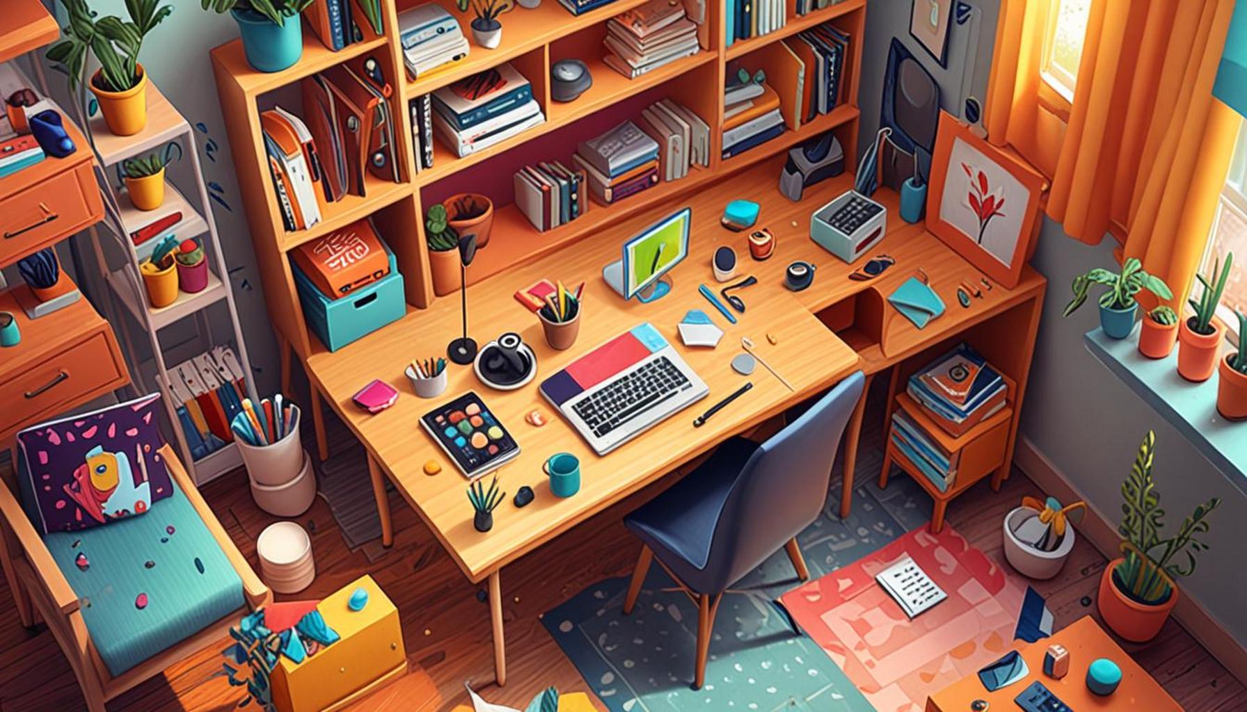 The influence of intentional design on the choice of colors and textures in organized environments